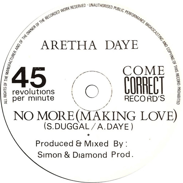 Aretha Daye - No More (Making Love) | Come Correct Records (KAS 001) - main Aretha Daye - No More (Making Love) | Come Correct Records (KAS 001) - main