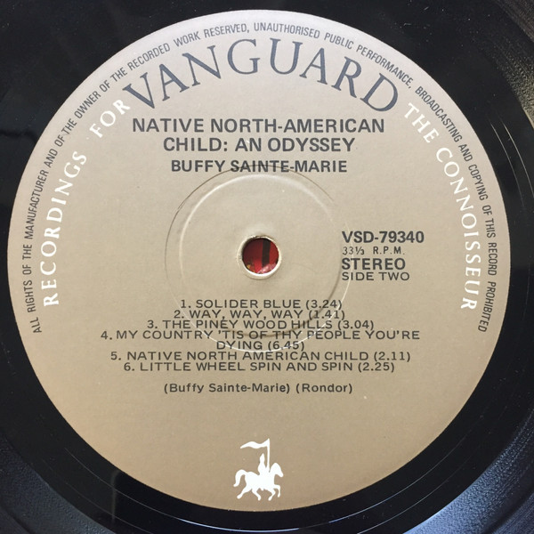 Buffy Sainte-Marie - Native North-American Child: An Odyssey | Vanguard (VSD 79340) - 4 Buffy Sainte-Marie - Native North-American Child: An Odyssey | Vanguard (VSD 79340) - 4