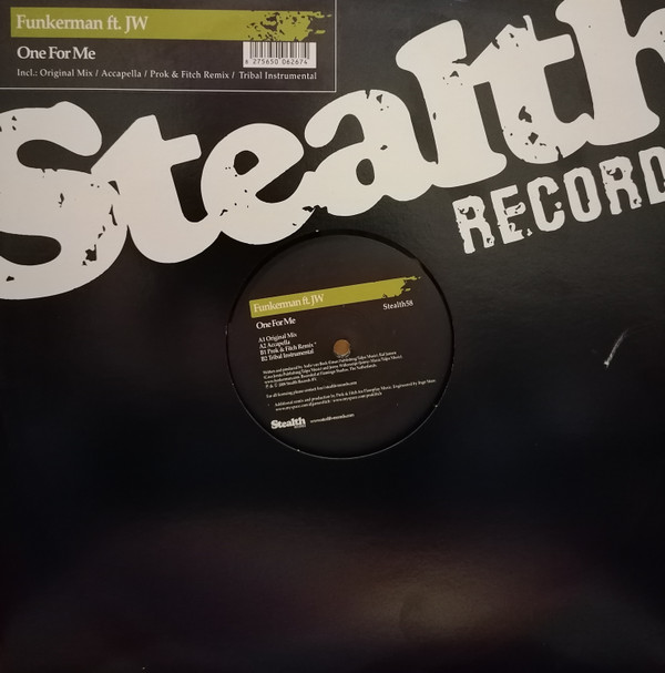 Funkerman Ft. JW - One For Me | Stealth Records (Stealth58) - 3 Funkerman Ft. JW - One For Me | Stealth Records (Stealth58) - 3