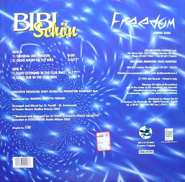 Bibi Schön - Freedom | J & Q Records (J&Q 34/98) - 2