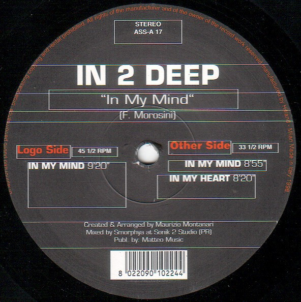 In 2 Deep - In My Mind | A.S.S. Records (Audio Sonic Solution Records) (ASS A 17)
