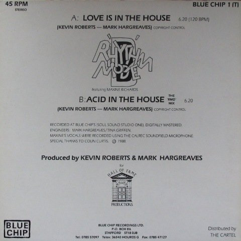 Rhythm Mode D Featuring Maxine Richards - Love Is In The House | Blue Chip (BLUE CHIP 1 (T)) - 2 Rhythm Mode D Featuring Maxine Richards - Love Is In The House | Blue Chip (BLUE CHIP 1 (T)) - 2