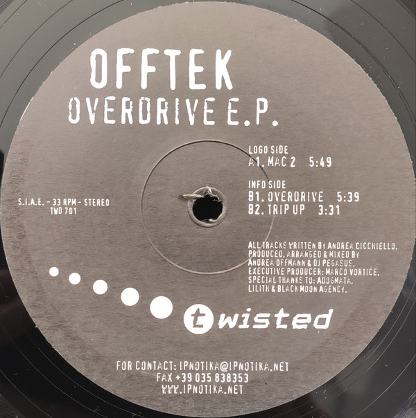 Offtek - Overdrive E.P. | T-Wisted (TWD 701) - main