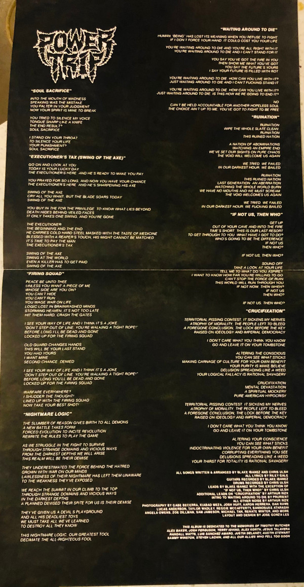 Power Trip - Nightmare Logic [Vinyl] | Southern Lord (LORD 236) - 11
