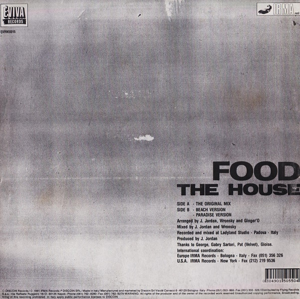 Food - The House | Èviva Records (EVRMX 015) - 2 Food - The House | Èviva Records (EVRMX 015) - 2