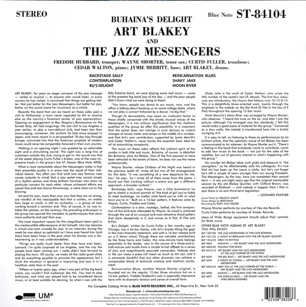 Art Blakey & The Jazz Messengers - Buhaina's Delight LP | Blue Note (0838208) - 3 Art Blakey & The Jazz Messengers - Buhaina's Delight LP | Blue Note (0838208) - 3