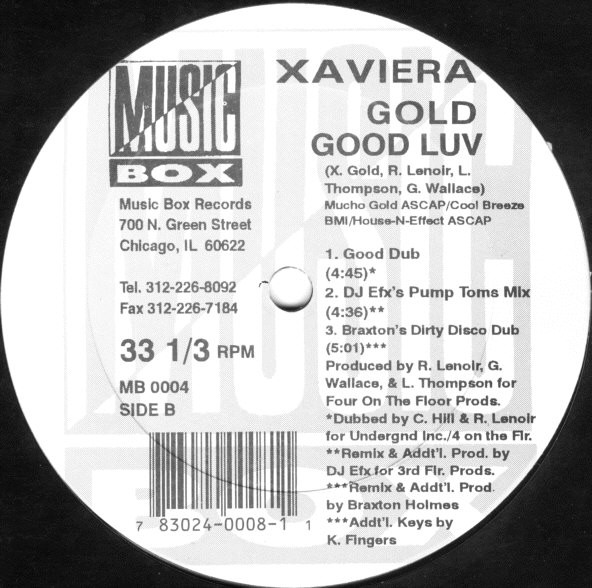 Xaviera Gold - Good Luv | Music Box Records (MB 0004) - main Xaviera Gold - Good Luv | Music Box Records (MB 0004) - main