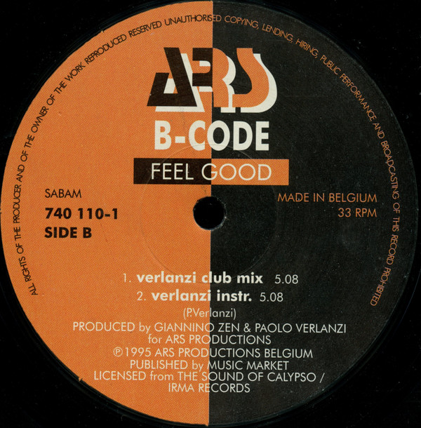 B-Code - Feel Good | ARS (740 110-1) - 2 B-Code - Feel Good | ARS (740 110-1) - 2
