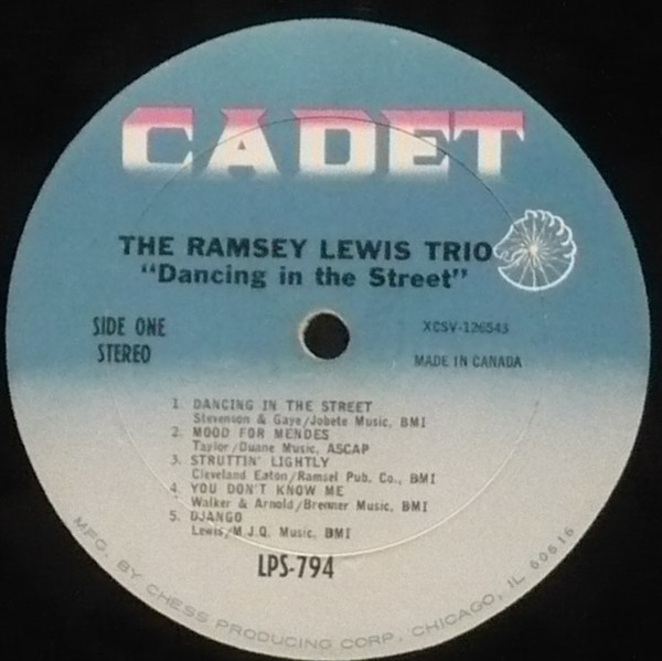 Ramsey Lewis - Dancing In The Street | Cadet (LPS 794) - 2