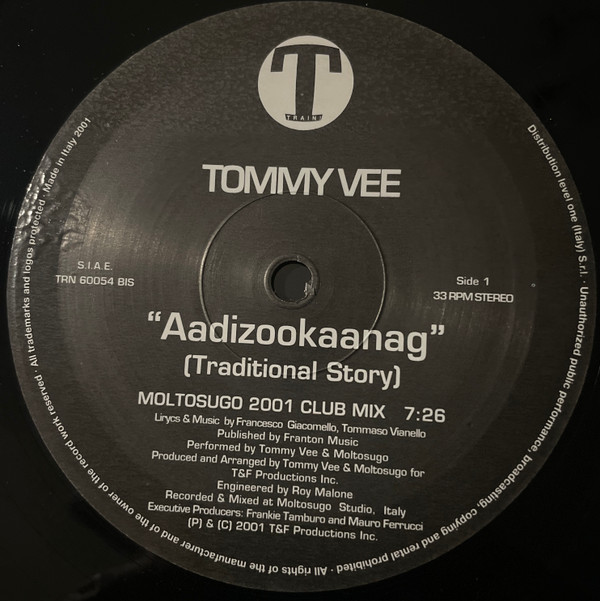 Tommy Vee - Aadizookaanag | Train! Records (TRN 60054 BIS) - 4 Tommy Vee - Aadizookaanag | Train! Records (TRN 60054 BIS) - 4