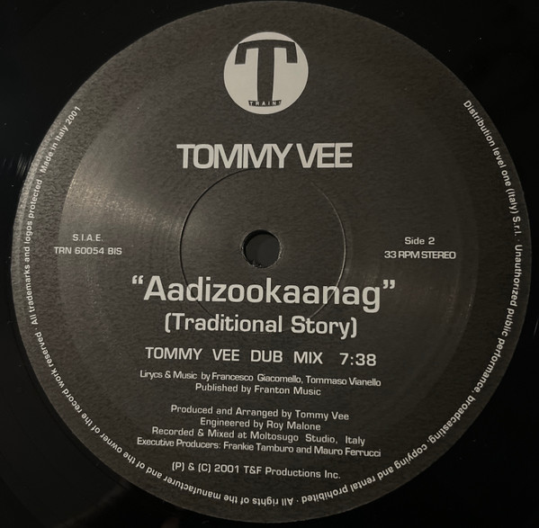 Tommy Vee - Aadizookaanag | Train! Records (TRN 60054 BIS) - 3 Tommy Vee - Aadizookaanag | Train! Records (TRN 60054 BIS) - 3