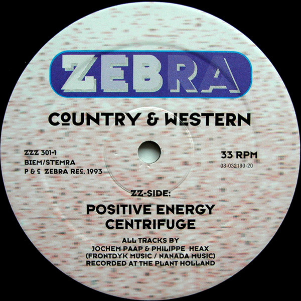 Country & Western - Reincarnation / Positive Energy | Zebra Records (ZZZ 301-1) - 2