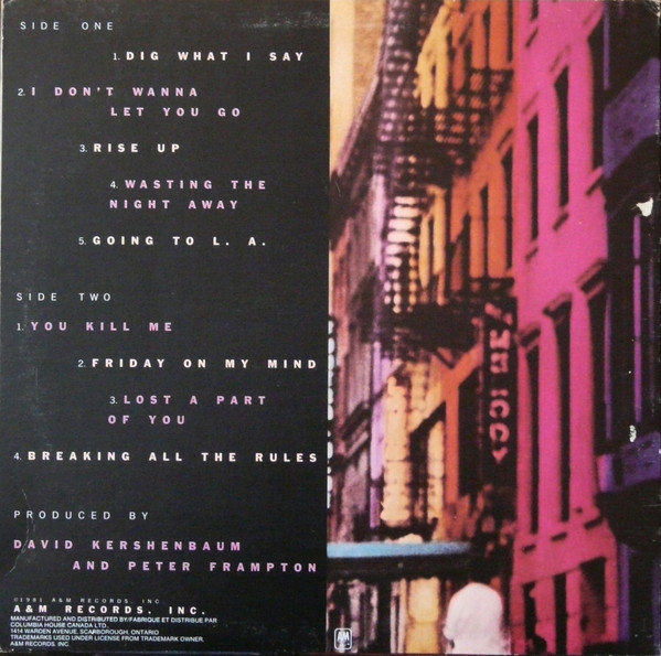 Peter Frampton - Breaking All The Rules [Vinyl] | A&M Records (SP-3722) - 2