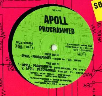 Apoll - Programmed | Full-E Records (FUE 018-12) - main