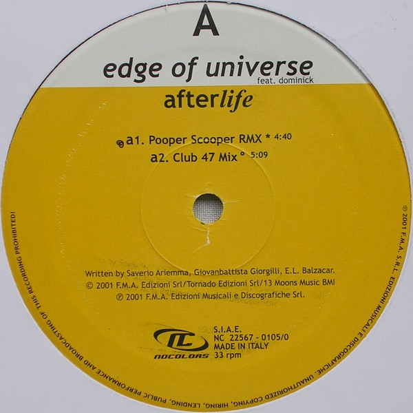 Edge Of Universe Feat. Dominick - After Life | No Colors (NC 22567-0105/0) - 3 Edge Of Universe Feat. Dominick - After Life | No Colors (NC 22567-0105/0) - 3