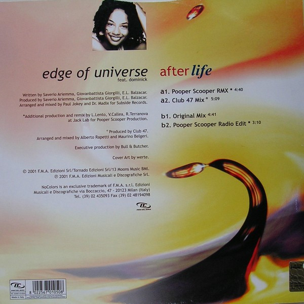 Edge Of Universe Feat. Dominick - After Life | No Colors (NC 22567-0105/0) - 2 Edge Of Universe Feat. Dominick - After Life | No Colors (NC 22567-0105/0) - 2