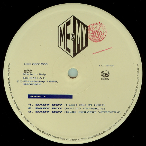 Me & My - Baby Boy | Medley Records (EMI 8681306) - 3