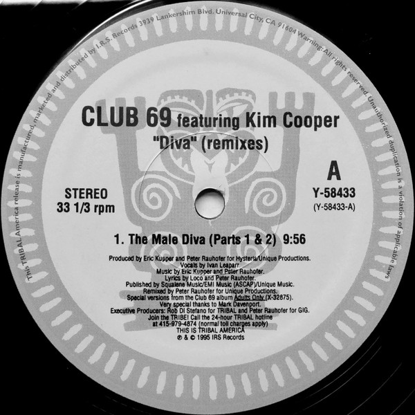 Club 69 Featuring Kim Cooper - Diva (Remixes) | TRIBAL America (Y-58433) - 3 Club 69 Featuring Kim Cooper - Diva (Remixes) | TRIBAL America (Y-58433) - 3