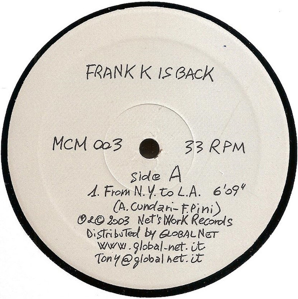 Frank K - Frank K Is Back | M.C.M. (MCM 003)