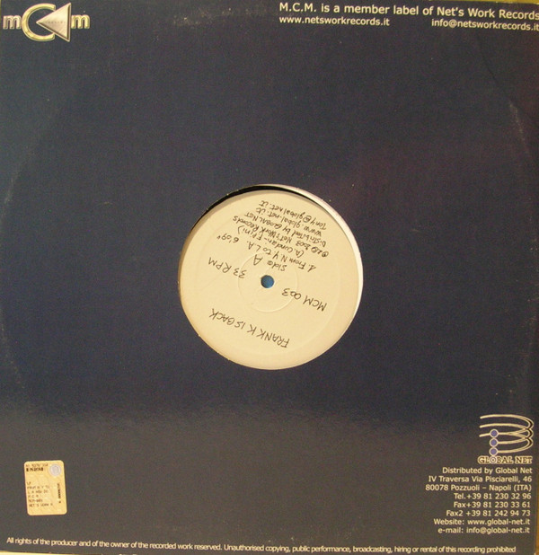 Frank K - Frank K Is Back | M.C.M. (MCM 003) - 4