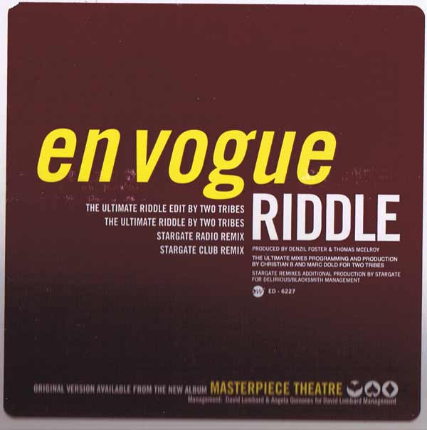 En Vogue - Riddle | Elektra (ED-6227)