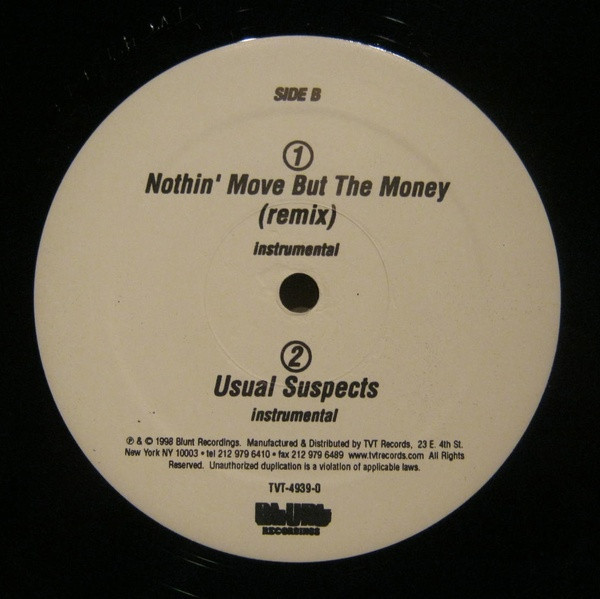 Mic Geronimo - Nothin' Move But The Money (Remix) | Blunt Recordings (TVT 4939-0) - 4 Mic Geronimo - Nothin' Move But The Money (Remix) | Blunt Recordings (TVT 4939-0) - 4