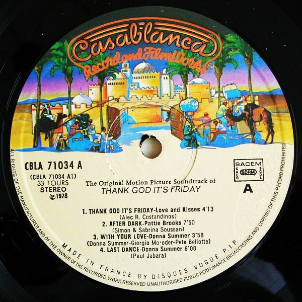 Various - Thank God It's Friday (The Original Motion Picture Soundtrack) | Casablanca (CBLA 71034) - 3