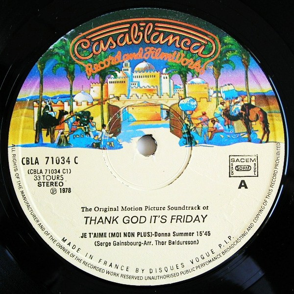 Various - Thank God It's Friday (The Original Motion Picture Soundtrack) | Casablanca (CBLA 71034) - 7