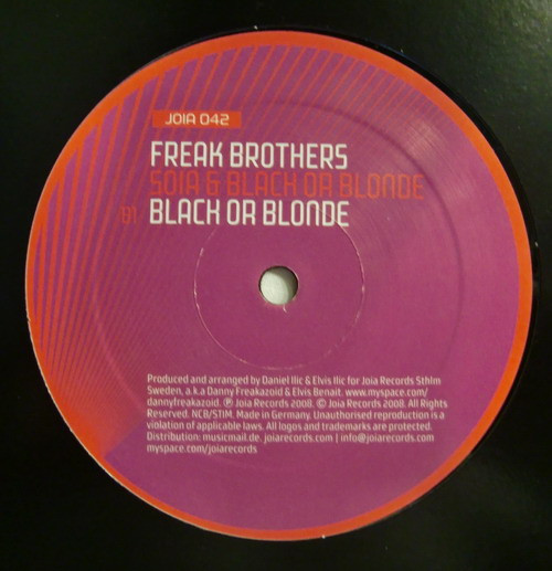 Freak Brothers - Soia & Black Or Blonde | Joia Records (JOIA 042) - 2