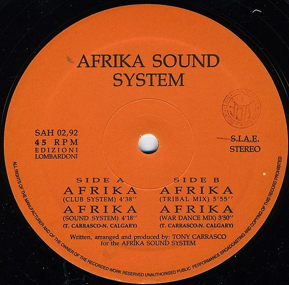 Afrika Sound System - Afrika | Savannah Records (SAH 02/92) - 4