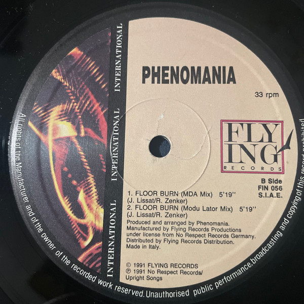 Phenomania - Who Is Elvis / Floor Burn | Flying International (FIN 056) - 3 Phenomania - Who Is Elvis / Floor Burn | Flying International (FIN 056) - 3