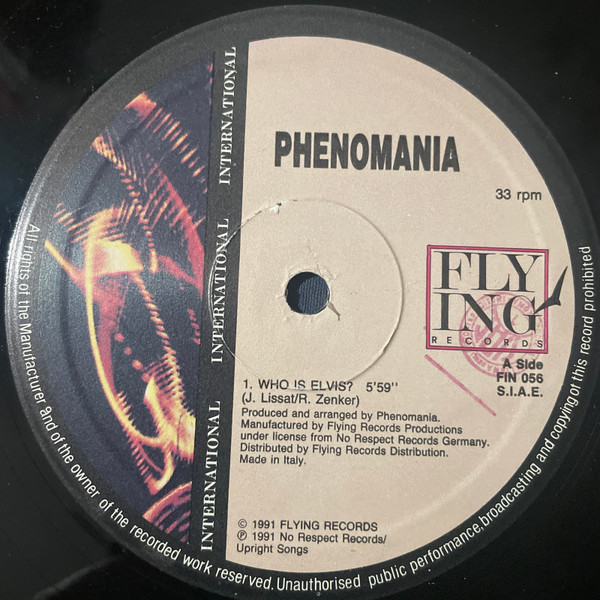 Phenomania - Who Is Elvis / Floor Burn | Flying International (FIN 056) - 2 Phenomania - Who Is Elvis / Floor Burn | Flying International (FIN 056) - 2