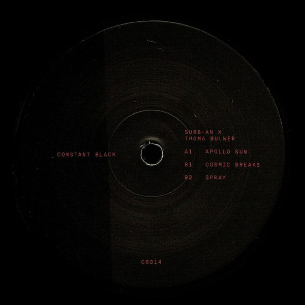 Subb-an  &  Thoma Bulwer - Apollo Sun | Constant Black (CB014) - 2