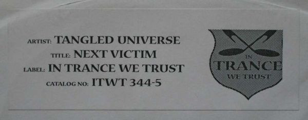 Tangled Universe - Next Victim / Blind Date | In Trance We Trust (ITWT 344-5) - main