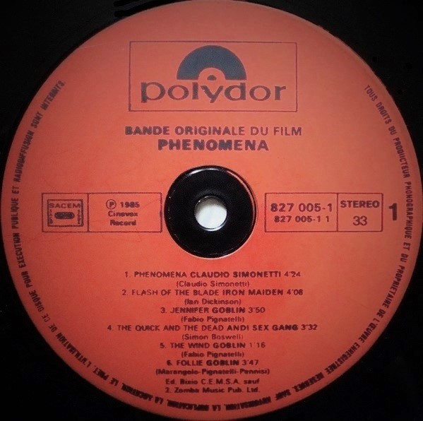 Phenomena (Bande Originale Du Film)