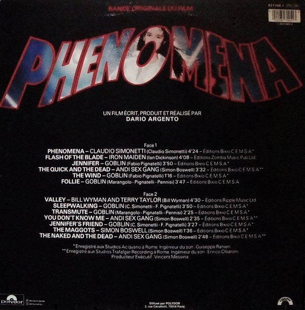 Phenomena (Bande Originale Du Film)