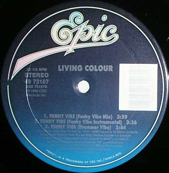 Living Colour - Funny Vibe | Epic (49 73107) - 4 Living Colour - Funny Vibe | Epic (49 73107) - 4
