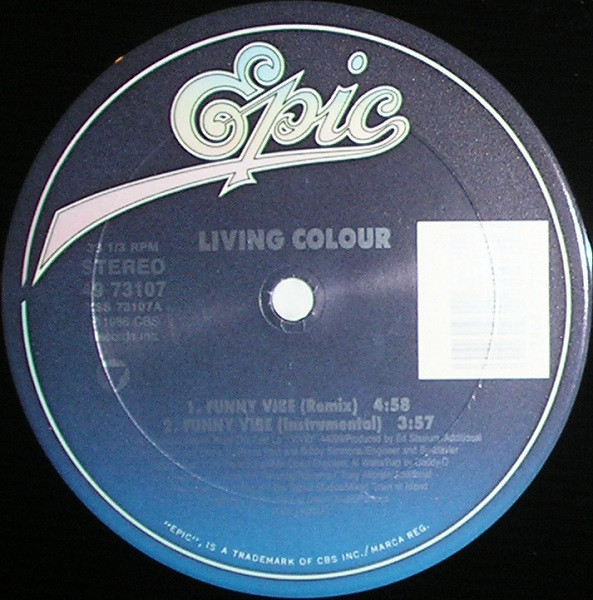 Living Colour - Funny Vibe | Epic (49 73107) - 3 Living Colour - Funny Vibe | Epic (49 73107) - 3