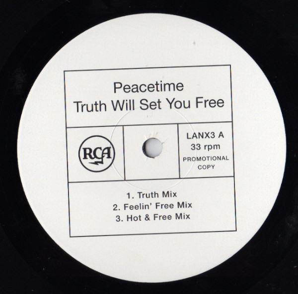 Peacetime - Truth Will Set You Free | RCA (LANX3) - 3 Peacetime - Truth Will Set You Free | RCA (LANX3) - 3