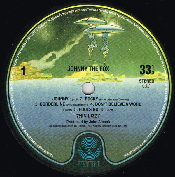 Thin Lizzy - Johnny The Fox | Vertigo (0802638) - 3