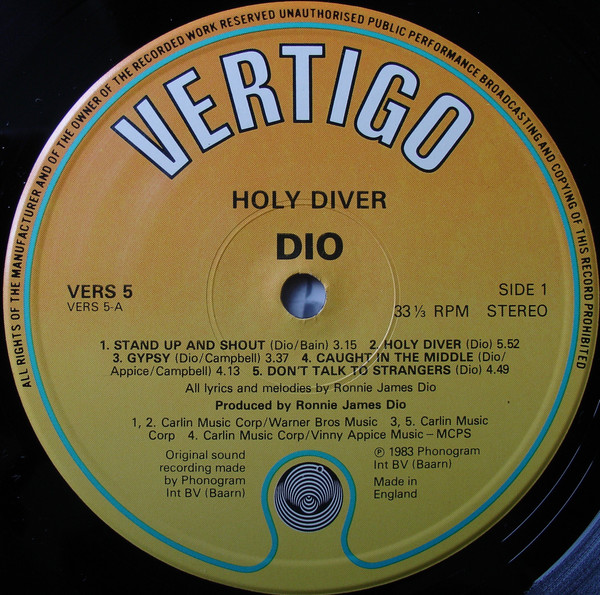 Dio - Holy Diver | Vertigo (VERS 5) - 3