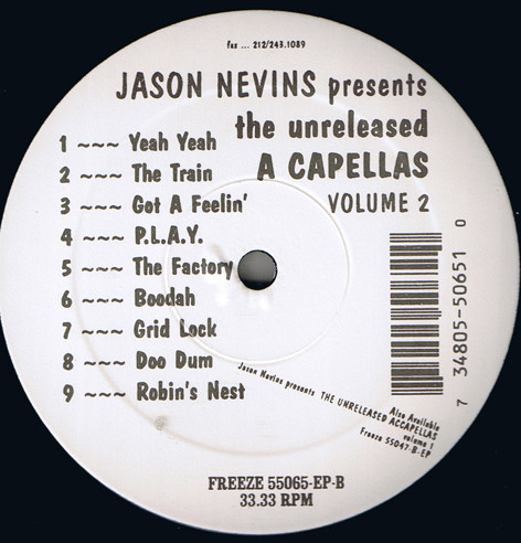 Trey Max / Jason Nevins - The Unreleased Lockapellas Volume 2 / The Unreleased Accapellas Volume 2 | Freeze Records (55065-EP) - 3