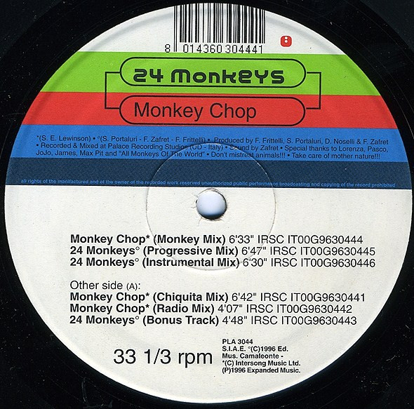 24 Monkeys - Monkey Chop | Plastika (PLA 3044)