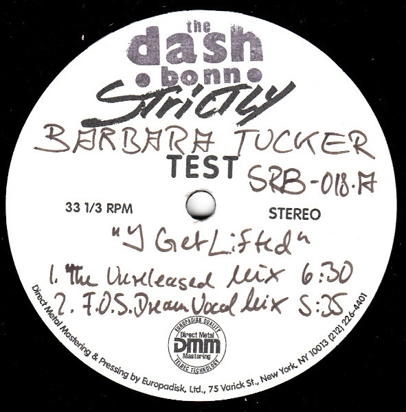 Barbara Tucker - I Get Lifted | Strictly Rhythm (SRB018) - 2 Barbara Tucker - I Get Lifted | Strictly Rhythm (SRB018) - 2