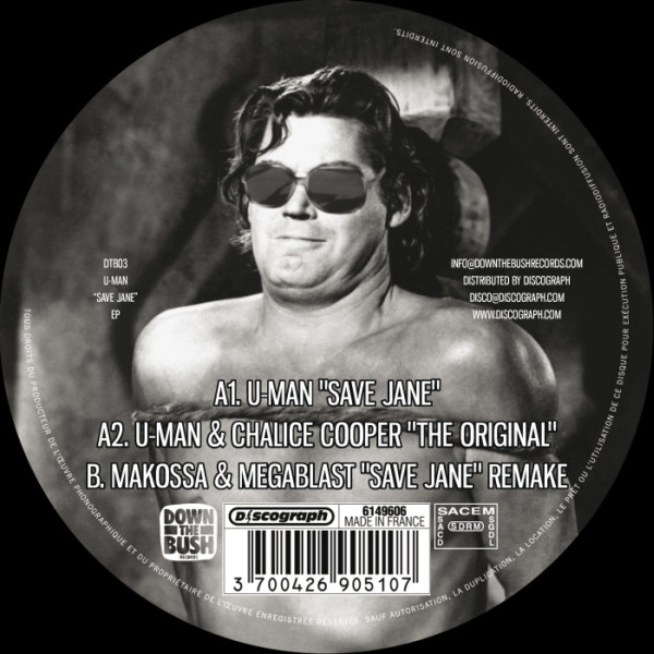 U-Man - Save Jane | Down The Bush Records (DTB003) - main
