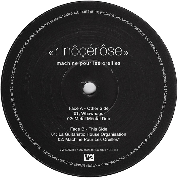 Rinôçérôse - Machine Pour Les Oreilles | V2 (VVR5007256) - 3 Rinôçérôse - Machine Pour Les Oreilles | V2 (VVR5007256) - 3