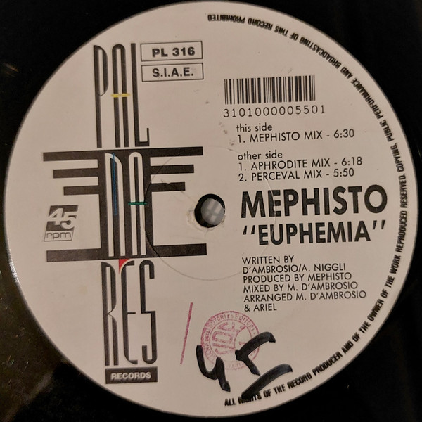 Mephisto - Euphemia | Palmares Records (PL 316) - 4