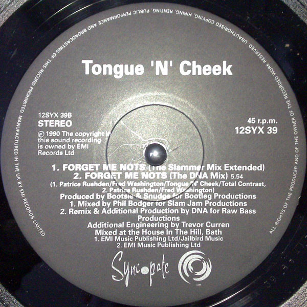 Tongue N Cheek - Forget Me Nots | Syncopate (12SYX39) - 4