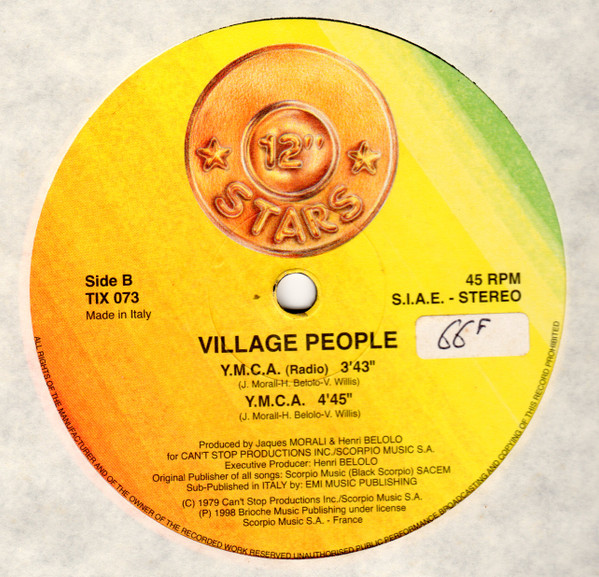 Village People - Y.M.C.A. | 12 Inch Stars (TIX 073) - 2 Village People - Y.M.C.A. | 12 Inch Stars (TIX 073) - 2