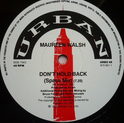 Maureen Walsh - Don't Hold Back | Urban (URBX 49) - 4